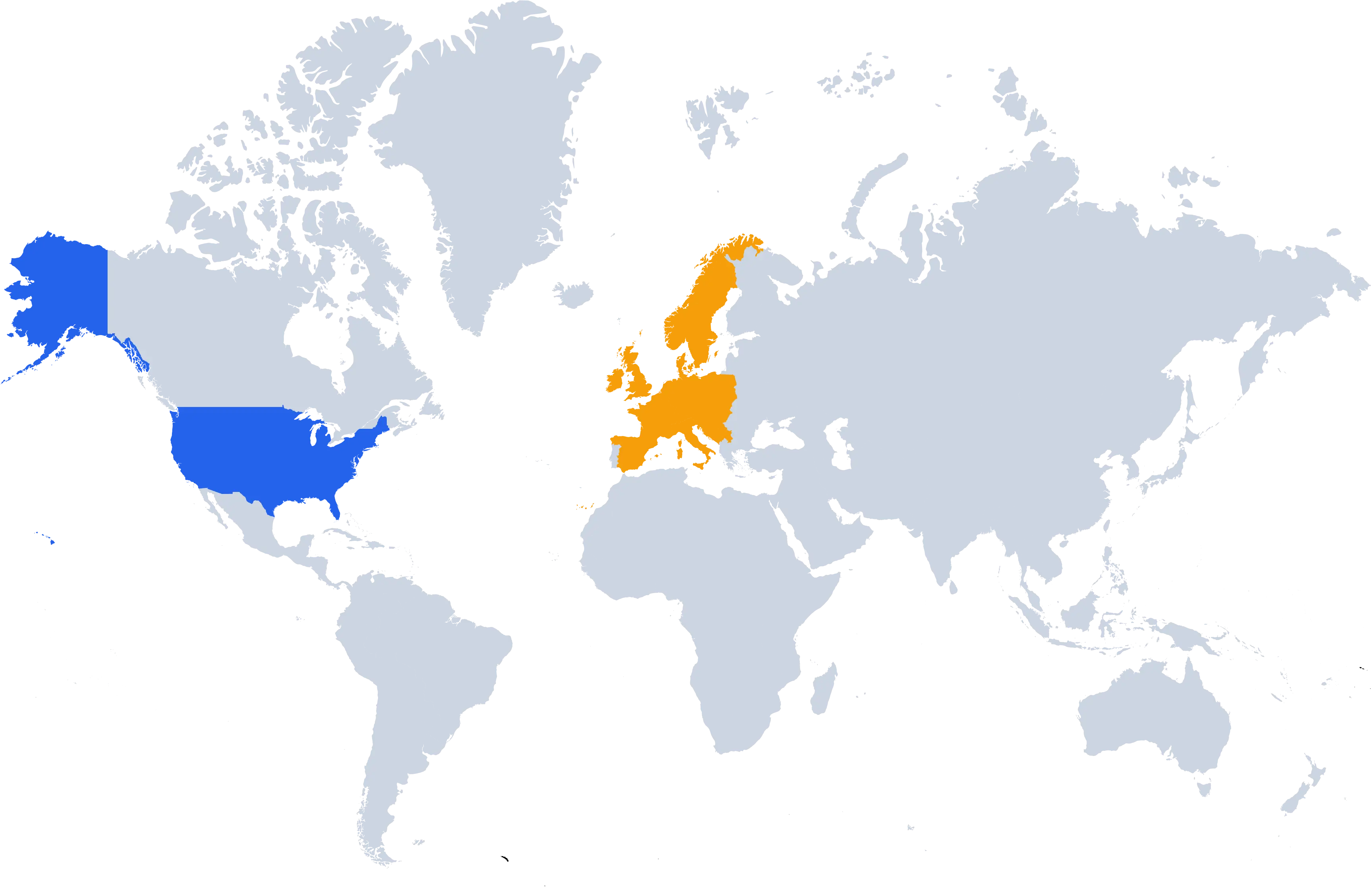 Sterile Networks coverage map with active and planned regions